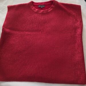 Pixie & Ivy Red Shimmer Knit Sweater Top | Size M